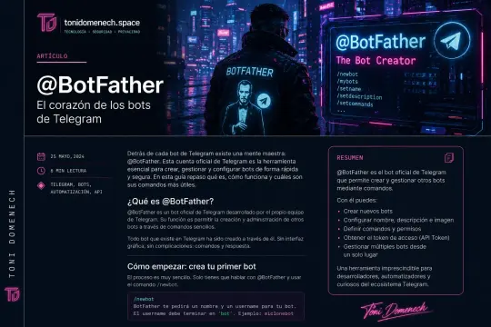 @BotFather: qué es, cómo funciona y por qué sigue siendo el corazón de los bots de Telegram