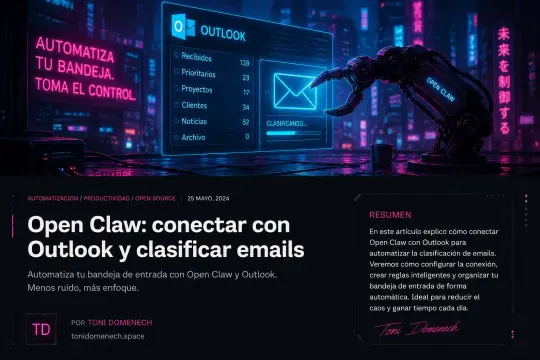 Cómo conectar OpenClaw con Outlook y clasificar emails con IA