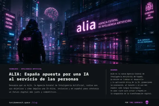 ALIA: la infraestructura pública de IA que España quiere construir en sus propias lenguas